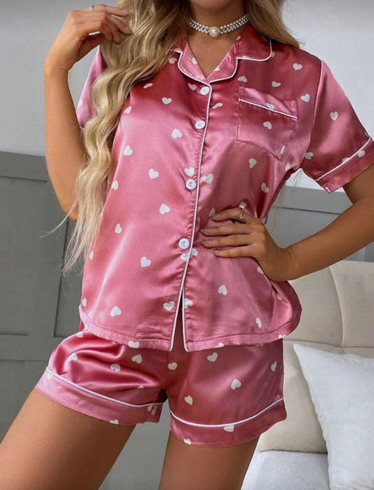 Conjunto Pijama Cetim Curto